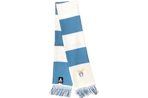 BrolloGroup Sciarpa Tubolare Lazio Calcio Bianco Celeste Sciarpe Calcio PS 33051