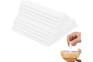 WUSJCOF 40 Bastoncini di Ricarica per Diffusori di Aromi,Filtri in Cotone e Kit di Ricambio per Stoppini con Filtro,per Umidificatori e Diffusori di Aromi in Ufficio e in Camera da Letto