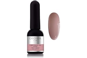 Didier Lab- Premium Fiber Base Semipermanente Unghie Nude - Smalto Semipermanente Unghie - Rinforza Gel Unghie - Base Gel Unghie con Vitamine - Passione Unghie - Smalti Semipermanenti Per Unghie