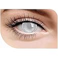 Optify Yearly Crazy Color Contact Lenses (Zero Power,White Mesh,Pack of 1)