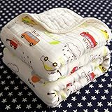 Hohe Wasseraufnahmefähigkeit FIFY Baby Badetuch Baumwolle Garn Verschlüsselung Neugeborenen Behandlung Verdickung Speichel Pack Schwimmen quadratischen Schal Vier Jahreszeiten niedlichen mit Kapuze Baby Mantel, A