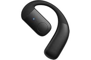 XMENHA HandsFree Single Ear Bluetooth Headset Wireless Phone Earpiece with Mic ENC Open Ear Sports Earphones Noise Cancelling Waterproof Driving Hands Free Headphones for Truck Taxi Drivers Office Work
