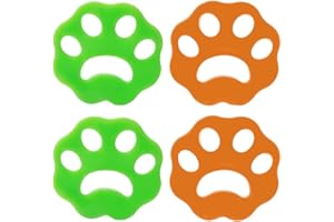 WEIESCIE Depilatore per Animali Domestici,Cattura Peli Lavatrice,4 Pezzi Togli Peli Animali,Riutilizzabile Acchiappa Peli per Lavatrice Domestici per La Rimozione dei Peli degli Animali Domestici