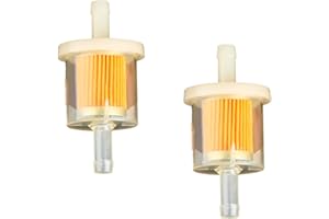 Rumyve 2pcs 1/4" Inline Fuel Filter, Universal Motorcycle Petrol Inline Filter, for 6-8mm Motorbike, Scooter, Motorcycle