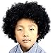 Price comparison product image PRINCER Afro Masquerade Hair WigParty Disco Funny Afro Clown Hair Football Fan-Kids Cosplay Costume Halloween Party Hair Wig Free Wig Cap