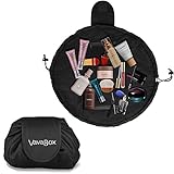 Lazy Drawstring Make up Bag Portable Large Travel Cosmetic Bag Pouch Travel Make