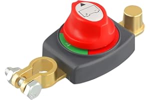 MINEUP Battery Isolator Switch 12V-48V, Battery Disconnect Switch, Switchs Heavy-Duty, 275A Batterys Kill Switchs for Car, Marine, Boat, RV, Negative On/Off