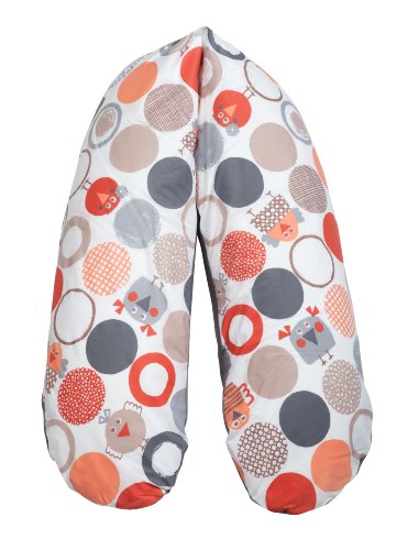 Flexofill - 2008-1-584 - Almohada para lactancia con funda incluida, Gris (Honduras), XL (190 x 40 cm)