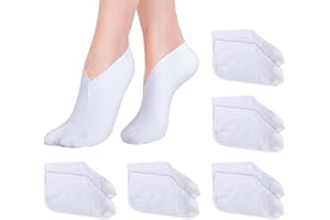 COLEXY 5 Paar Fuß Spa Socken Feuchtigkeitsspendende Socken, Baumwolle Feuchtigkeit verbessernde Socken, Kosmetische Lotion Feuchtigkeits Socken, für Trockene Füße Harte rissige Fersen