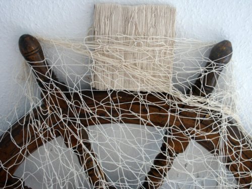 Deko Netz Fischernetz 2x4m Beige Baumwolle - 2