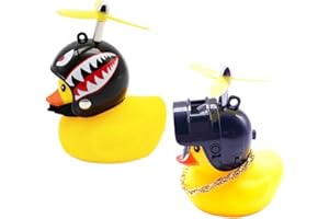 NHQZ Accessoires Velo, Petit Canard Jaune Sonnette Velo Enfant, Klaxon Velo, Accessoire Velo, Canard en Plastique, Sonnette Velo Adulte, 2 pièce