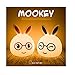 Produktbild Smart Bunny Lamp Pat USB Smart Kreative Tischlampe Cartoon LED Schlafzimmer Lade Silikon Lampe