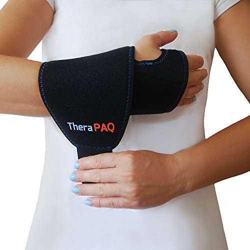 Muñequera Hielo Ajustable TheraPAQ | Férula con Bolsa Gel Térmico Reutilizable | Terapia Calor/Frío para Dolores del Túnel Carpiano, Artritis, Tendinitis, Lesiones, Ligamentos, Hematomas y Esguinces