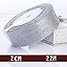 Produktbild Fabric Jacquard - 1pcs 6mm 10mm 20mm 40mm Width 25 Yard Organza Glitter Ribbons Bow Decorations Gold Sliver Color - Variety Shoelaces Thin Bows Glitter Tree Hair Yard Gold Green Tape Roy