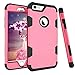 Produktbild MyCase IPhone 6 Plus/6S Plus Stoßdämpfung Dreischichtige Rüstung Defender Heavy Duty Robuste Hybrid Schutzhülle (Color : Rose Black)
