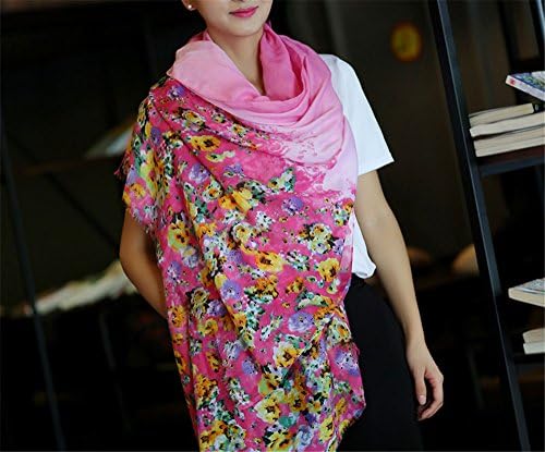 MONEYY An idyllic gradient floweret Ms. scarves cotton linen saika air-conditioning shawl silk scarf masks in the 90*180cm