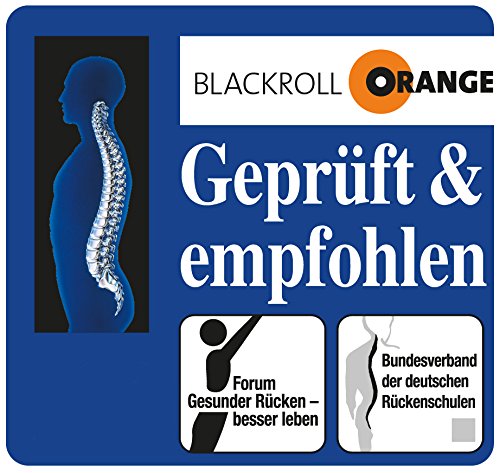 Faszienrolle Blackroll Orange Pro – Massagerolle für Faszien mit Anleitung, Übungs-DVD, Übungsposter - 7