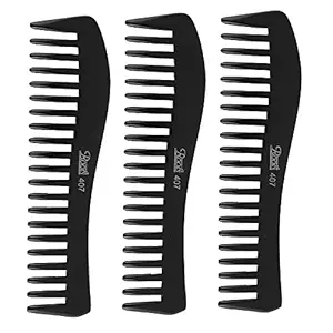 Roots Detangling Combs - Black - Pack of 3