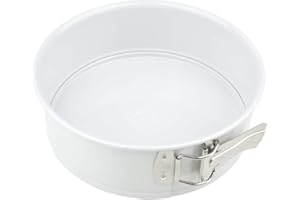 Dr. Oetker Tortownica Ø 20 cm White Christmas Baking, okrągła forma do pieczenia z powłoką zapobiegającą przywieraniu, wysokiej jakości forma do pieczenia z blachy stalowej, (kolor: biały)