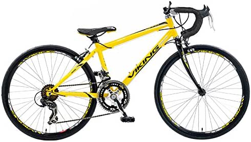viking road bike yellow
