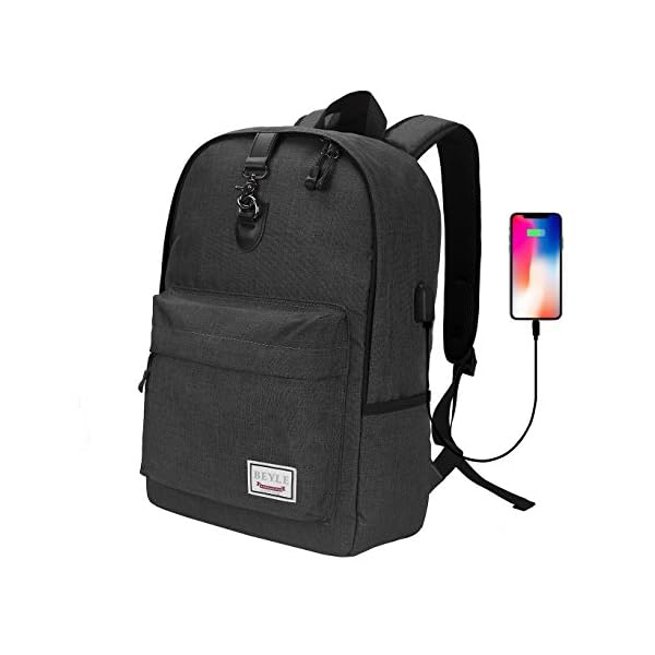 Laptop Backpack, Beyle Slim Anti-Theft Water Resistant Travel Laptop Backpacks for Men Women with USB Charging Port School Computer