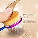 ElleSye Oval Makeup Brushes, Cosmetic Brushes Kit, 10-Piece Set, Toothbrush Shaped, Colorful Handle, Soft Synthetic Fiber, for Foundation, Powder, BB Cream, Eyeliner, Concealer