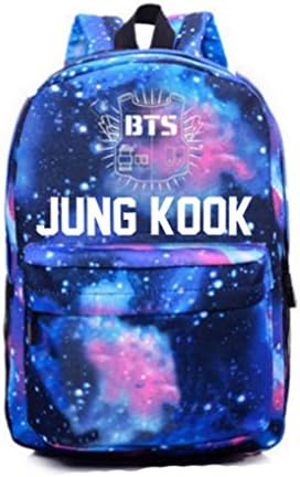 Venaster School Bag Galaxy Backpack Unisex Travel Bag Canvas Rucksack Satchel Hiking Bag Starry Sky Knapsack