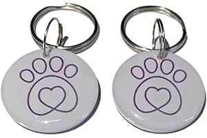 PETQUALITY SHOW THAT LOVE Compatible / repuesto para Petsafe para microchip RFID collar etiquetas clave de disco (paquete de 2)