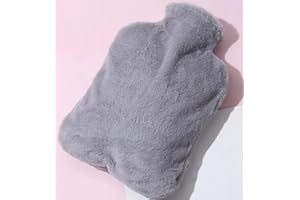 EUROAMZ Funda para Bolsa de Agua Caliente 2 Litros Terciopelo (Solo Funda, no bolsa)