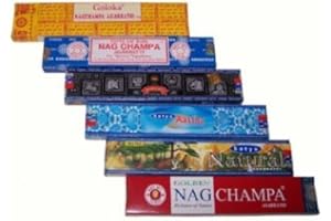 Satya Nag Champa Aastha zestaw kadzidełek zestaw goloka naturalne produkty dymu 91 g
