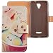 Produktbild Lankashi PU Flip Leder Tasche Hülle Case Cover Schutz Handy Etui Skin Für CoolPad E501 Modena 5.5" Lovely Design
