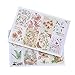 Produktbild Laat selbstklebend Dekoration-Tagebuch Sticker Kleber Retro Flower Pattern Sticker 3 Blatt