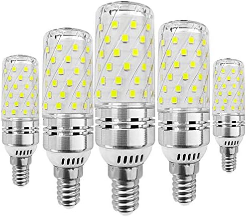 5-Pack KitaBulb LED Corn Bulbs, E14 Edison Screw, 16W (Replacement 120W Incandescent Light), 1400Lm, Cool White 6000K