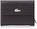 Produktbild Lacoste Damen Crocodelle Brieftasche, Schwarz (Black 000), 3x10x12.5 cm