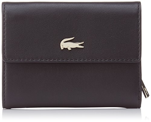 Preisvergleich Produktbild Lacoste Damen Crocodelle Brieftasche, Schwarz (Black 000), 3x10x12.5 cm