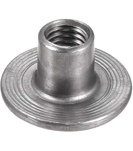 QUARKZMAN T-Nüsse M8 - 12 Stück Karbonstahl Schweißmuttern 12mm