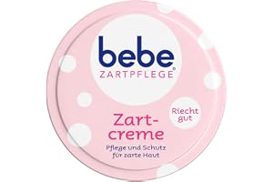 bebe Delikat Care Delikat hudkräm 6 x 50 m | Hudvårdskräm för känslig barns hud, behagligt doftande och skyddande fuktkräm me