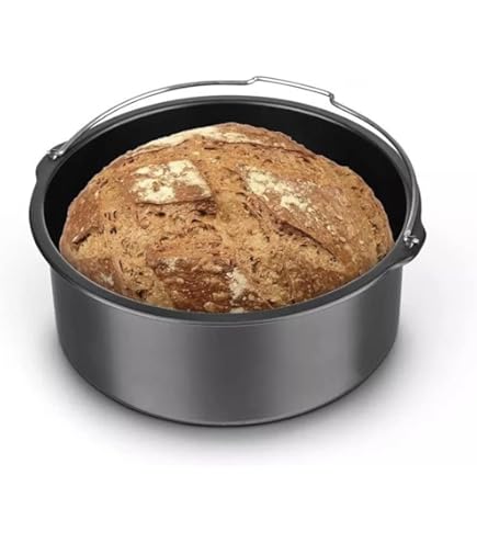 Accessoire Cookeo Pâtisserie Moule À Gâteau Round Pour Cookeo - TONGFENG Moule Acier Haute Teneur En Carbone 6/7/8 Inch - Parfait Pour Gâteaux, Pizza Et Frites Accessoire Cuisson Cookeo