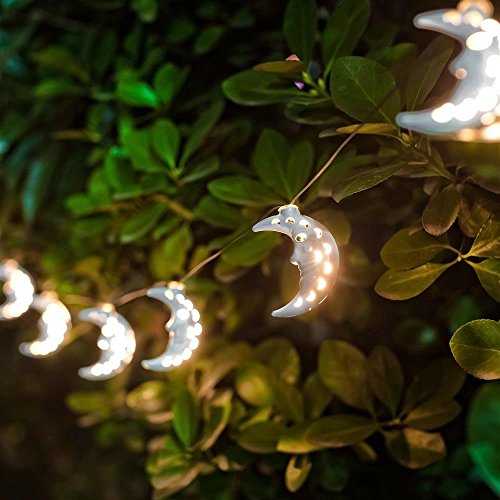 Set von 15 Marokkanische Solar Laternen Monn-Man warmweiß für Outdoor, Garten, Party, Hochzeit Dekoration - 2