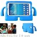 Produktbild Samsung Galaxy Tab 7.0 Schutzhülle, stoßfest Fall Kindersicher , Tablets Kids Cover für Samsung Galaxy Tab 3 Lite 7.0/Tab 4 7.0/Tab A 7.0/Tab 3 7.0 P3200(Blau)