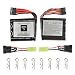 Produktbild GP TOYS S911 S912 Ferngesteuertes Autos 9.6V 800mAh Li-ion Batterie und 8pcs Universal Body Clips(Ein Satz Von Zwei )Ein menge habe zwei Stück Batterie