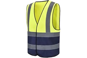 AYKRM 12 Farben Sicherheitsweste Warnweste Reflektierendes WarnschutzWeste Warnweste mit Reflektorstreifen Arbeitsweste