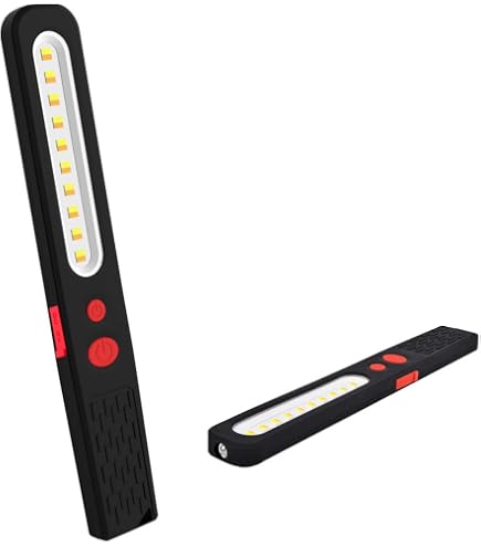 Torcia LED Ricaricabile 2 Pezzi Con Base Magnetica E Luce COB - 300° Rotazione, 5 Modalità, USB-C, Per Emergenza E Campeggio
