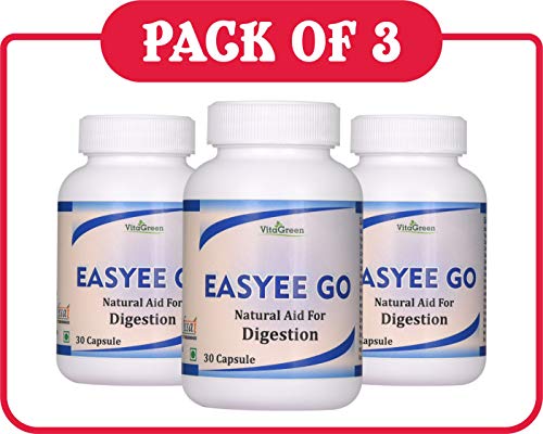 Easyee go With Multi Herb Extract For Digestion Pack Of 3 (90 Capsules) 100% Natural, Ayurveda Herb, Health, Dietary, Herbal, Nutrition Supplements
