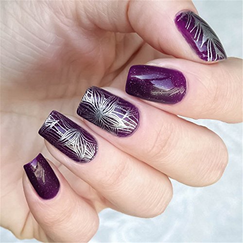 Born Pretty Nagel Schablonen Nail Art Stempel Plate Blumen BPX-L047 DIY Design - 5