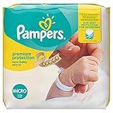 Pampers Premium Protection New Baby Nappies - Size 0, Pack of 144