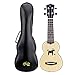 Produktbild Ukulele 4 Saiten 17 Inch Loch in Form Pferd schöner Klang geeignet für Anfänger für alltägliche Übungen mit schwarzer Tasche