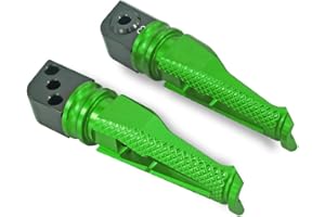 QIDIAN repose-pieds de passager arrière de moto repose-pieds pédales pour Kawa saki ER-6N / 6F Z1000 Z1000SX Versys650 Ninja650 300400 Z300 Z400 Z800 Z900 Z1000 (vert)