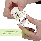 Colico Kindersicherung für Steckdose mit Drehmechanik – Steckdosenschutz Steckdosensicherung Baby Kleinkinder - 2