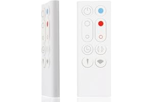 YUIO Replacement Remote Control for Dyson AM09 Hot + Cool Heater Tower Fan(White)